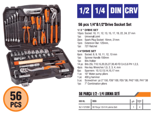 STİLSON LOKMA TAKIMI 56PCS 